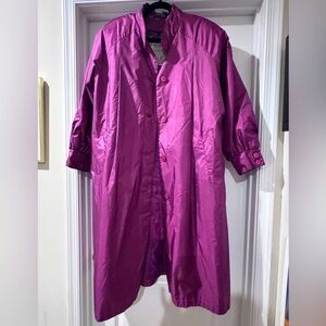 Vintage Chiango by Fleet Street Women’s Purple Trench Coat Jacket